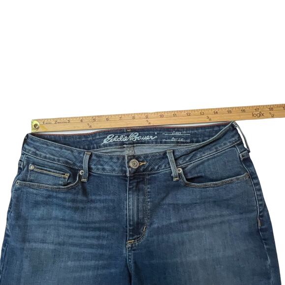 Eddie Bauer Curvy Bootcut Jeans Women’s 10 Blue Denim - Picture 5 of 10
